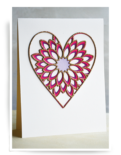 Dahlia Heart Layer Set