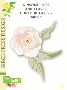 Couches de contour Winsome Rose et feuilles