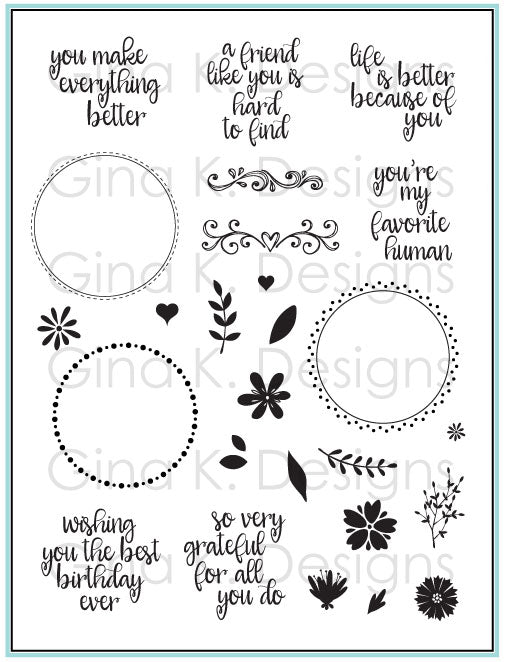 Original Wreath Builder Stamp Set (stamp set only) Stamp Set