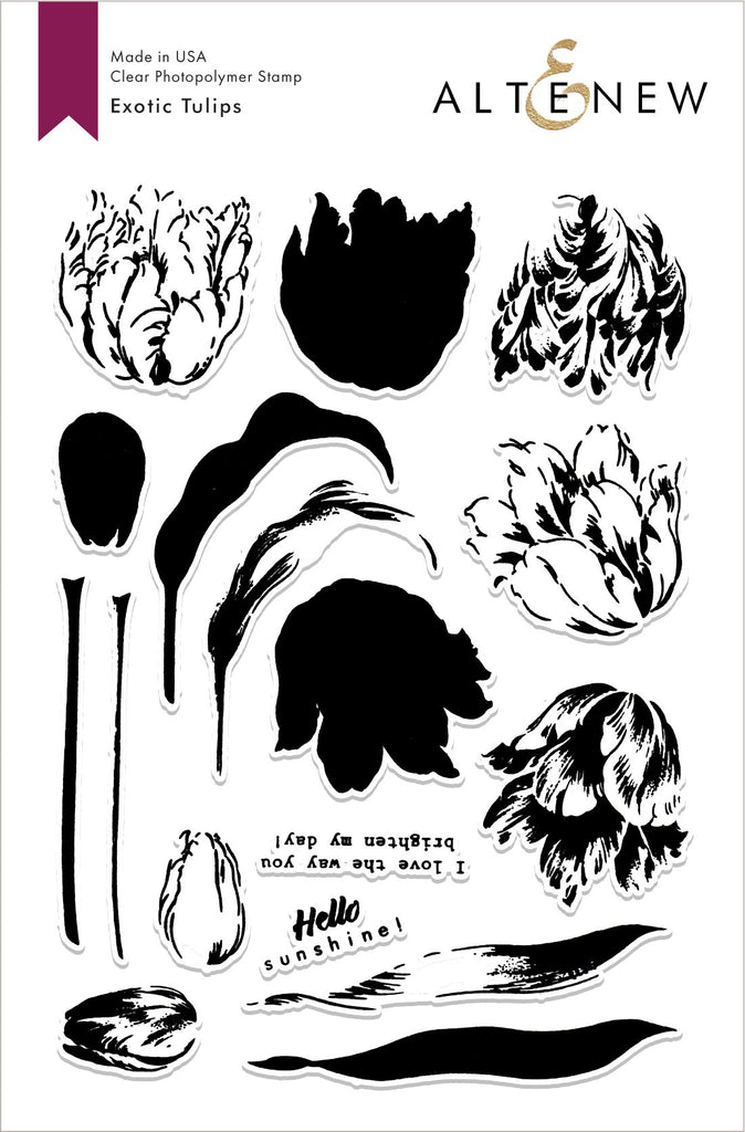 Set de tampons Tulipes exotiques