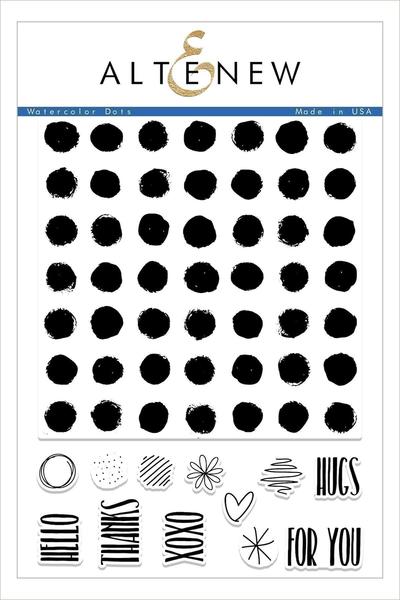 Watercolor Dots Stamp Set