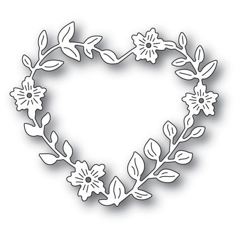 Blooming Heart Wreath Craft Die