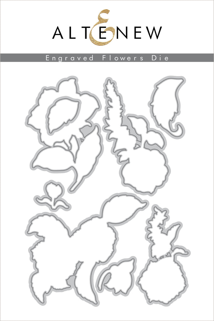 Engraved Flowers Die Set
