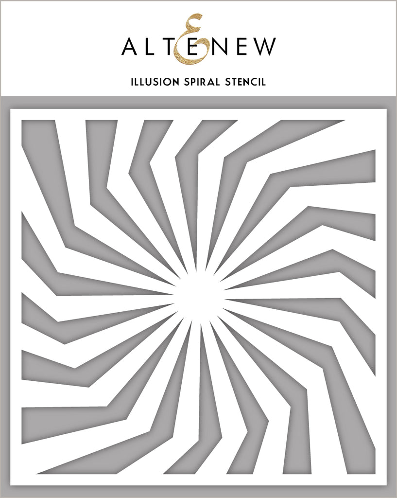 Pochoir spirale illusion