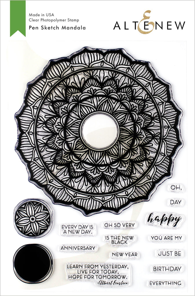 Pen Sketch Mandala Stamp Set - RETIRING
