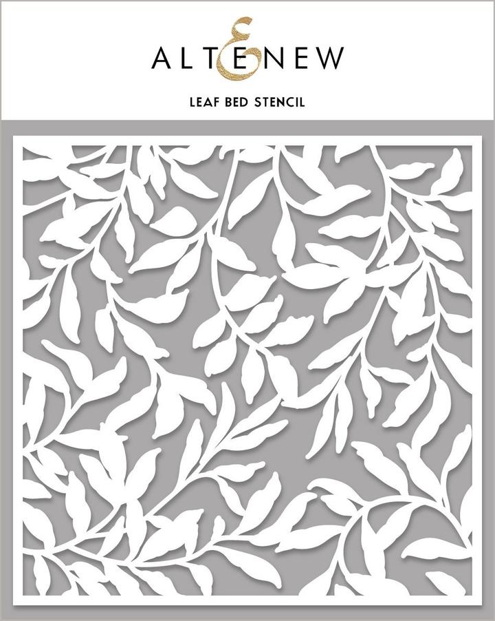 Pochoir de lit de feuilles