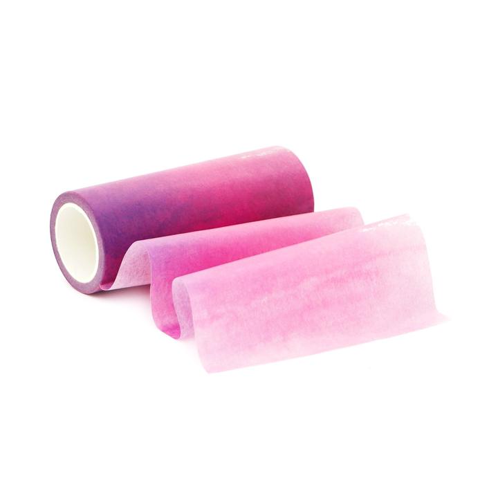 Ruban Washi aquarelle rose