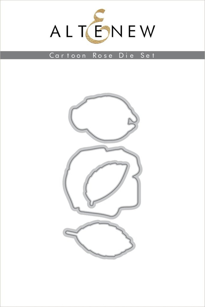 Ensemble de matrices de roses de dessin animé