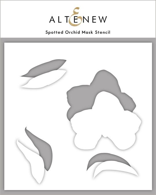 Pochoir de masque d’orchidée tachetée