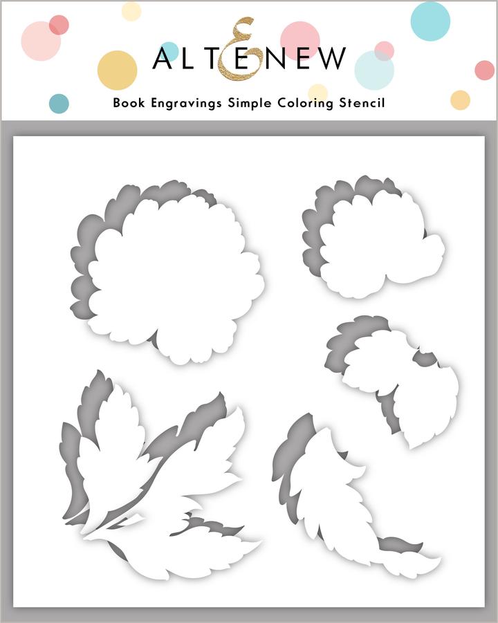 Pochoir de coloriage simple de gravures de livres