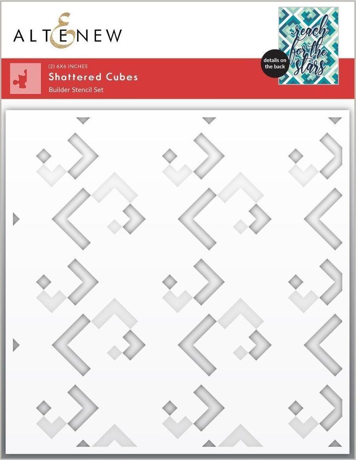Shattered Cubes Builder Stencil Set (2 in 1) - RETIRING