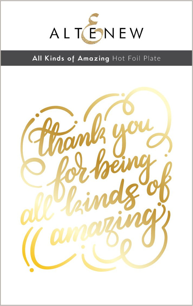 All Kinds of Amazing Hot Foil Plate - RETIRING