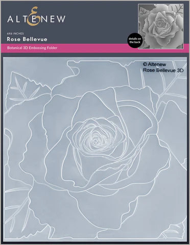 Dossier de gaufrage 3D Rose Bellevue