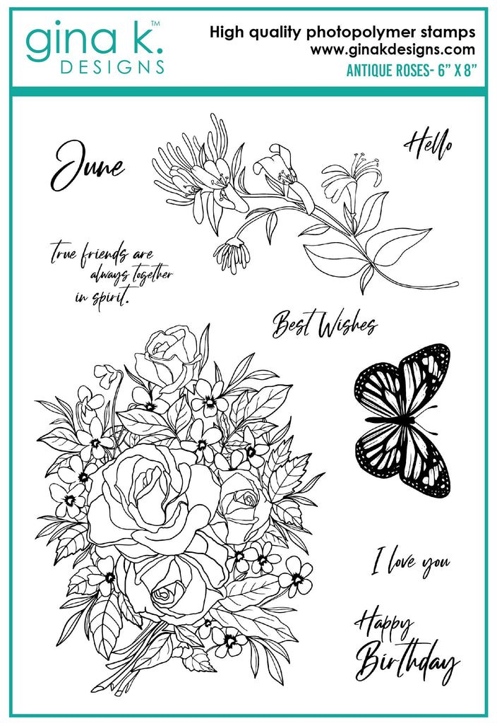 Antique Roses Stamp Set - RETIRING