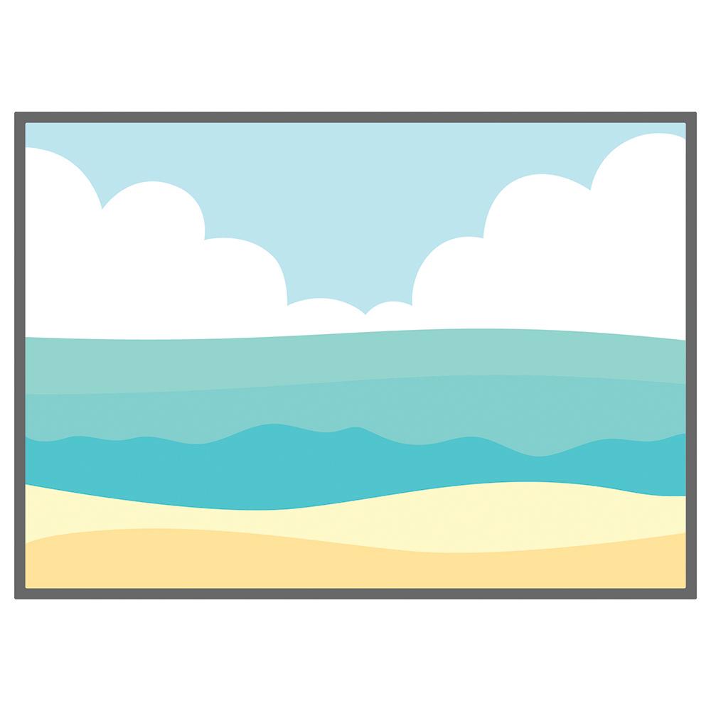 Scène de plage A7 Plaque de couverture Honey Cuts