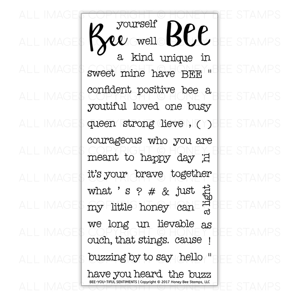 Bee-You-Tiful Sentiments Stamp Set