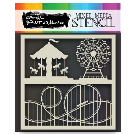 Mixed Media Stencil - Boardwalk Dreams*