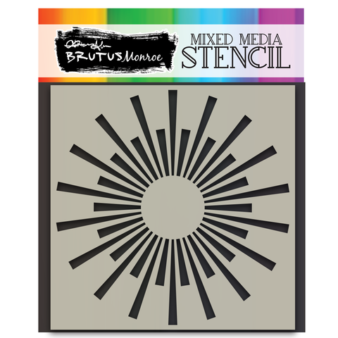 Mixed Media Stencil - Burst*