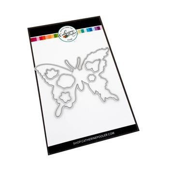 Un papillon en fleurs meurt