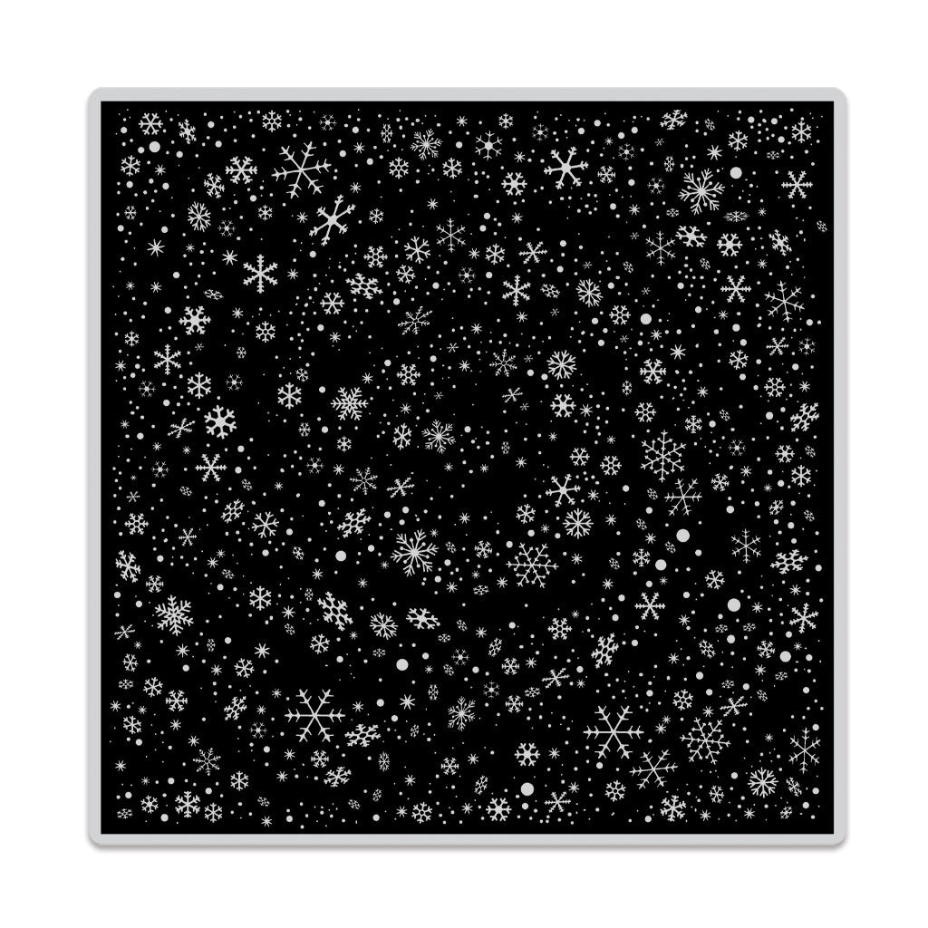 Impressions en gras de tourbillon de flocon de neige