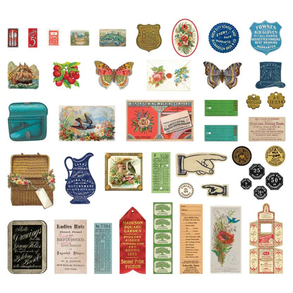 Meadow Lark Miscellany Printed Die Cuts from the Flea Market Finds Collection by Cathe Holden