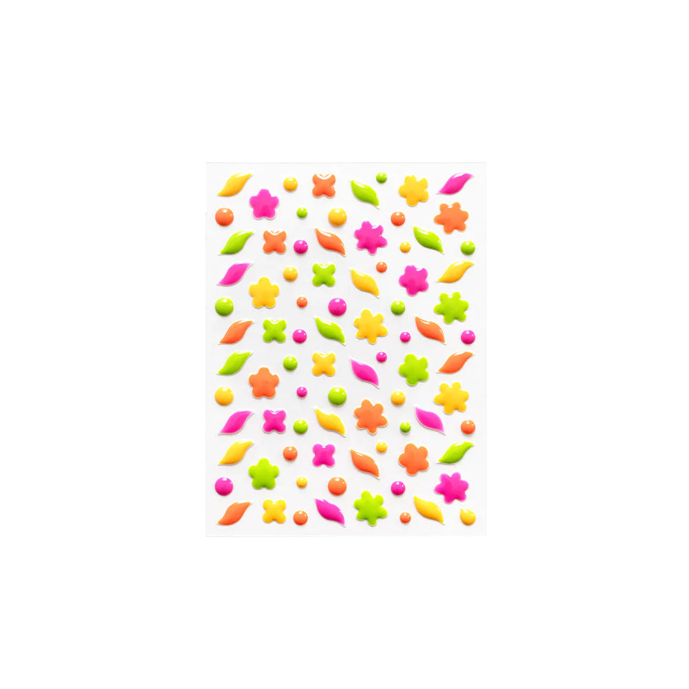 Floral Enamel Stickers*