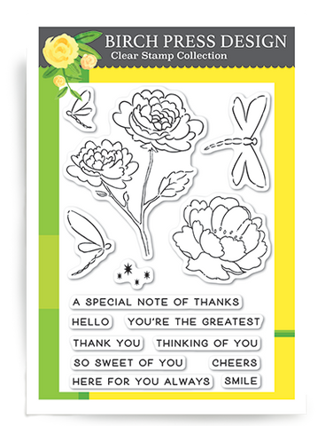 Dragonfly Greetings Clear Stamp Set