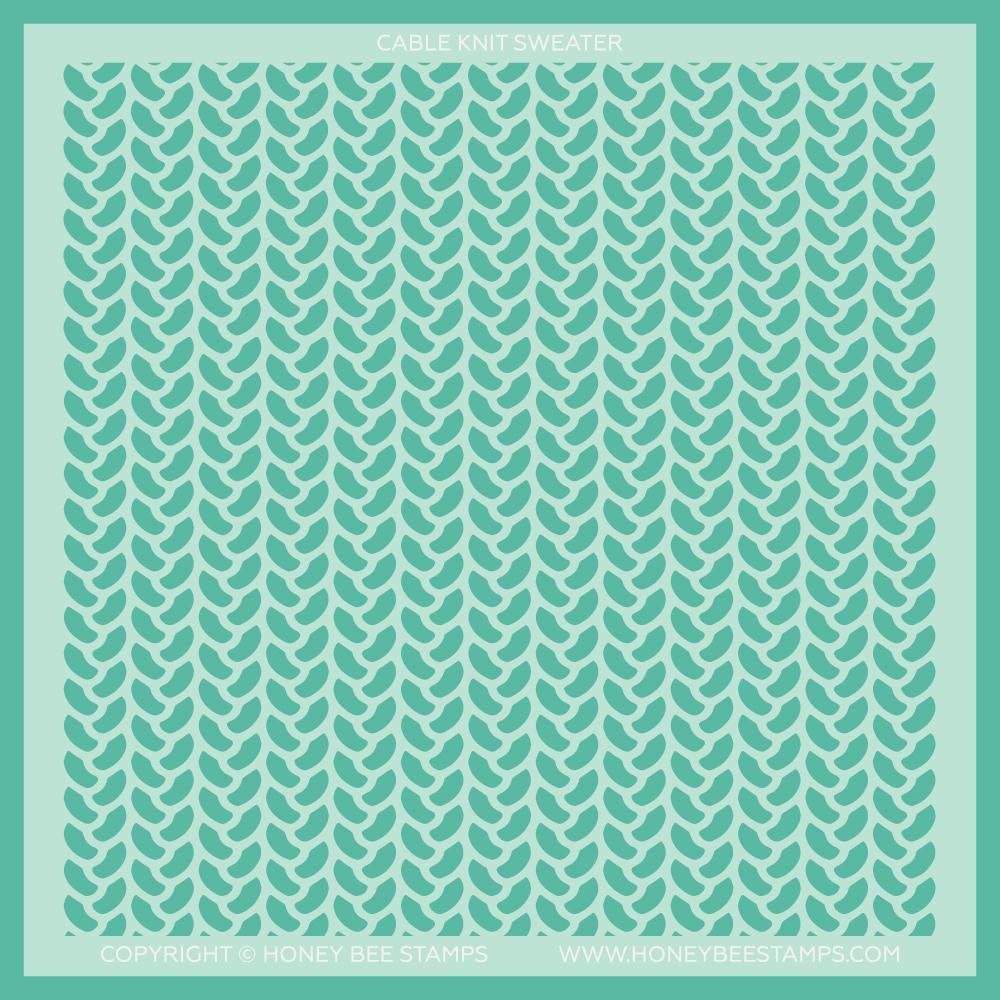 Cable Knit Sweater | Background Stencil