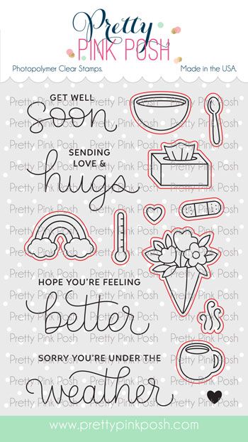 Get Well Soon Coordinating Die Set