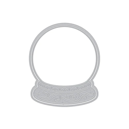 Matrice de découpe fantaisie avec fenêtre en forme de boule à neige (D)