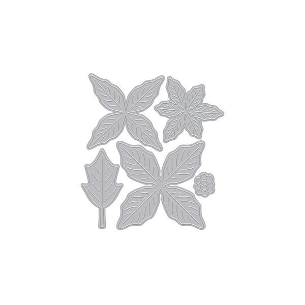 Poinsettia en superposition de papier