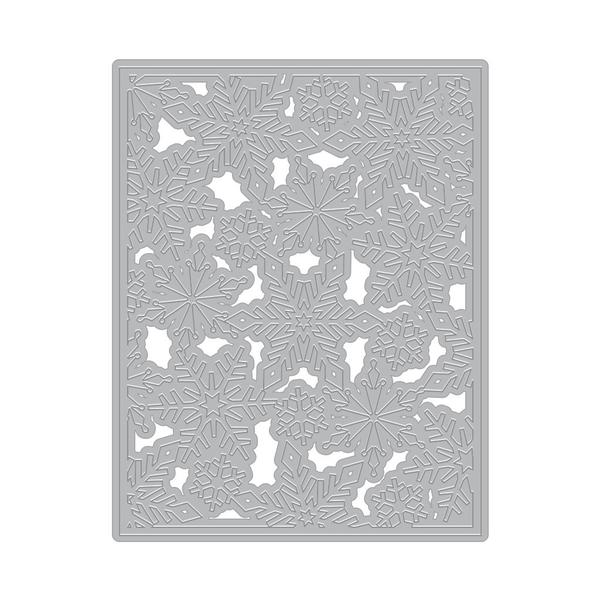 Plaque de couverture à motif de flocon de neige