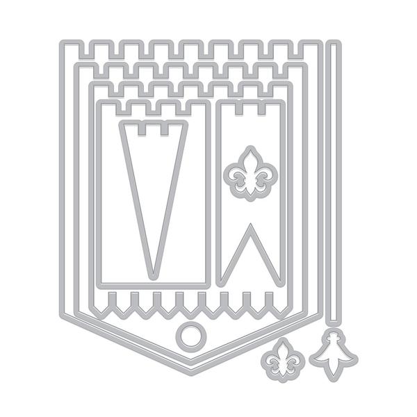 Matrices de découpe Drapeaux médiévaux Infinity