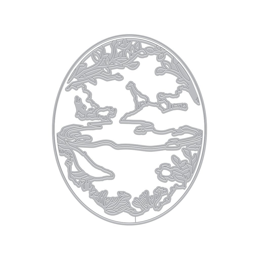 Matrice de découpe fantaisie Earth Nature avec cadre