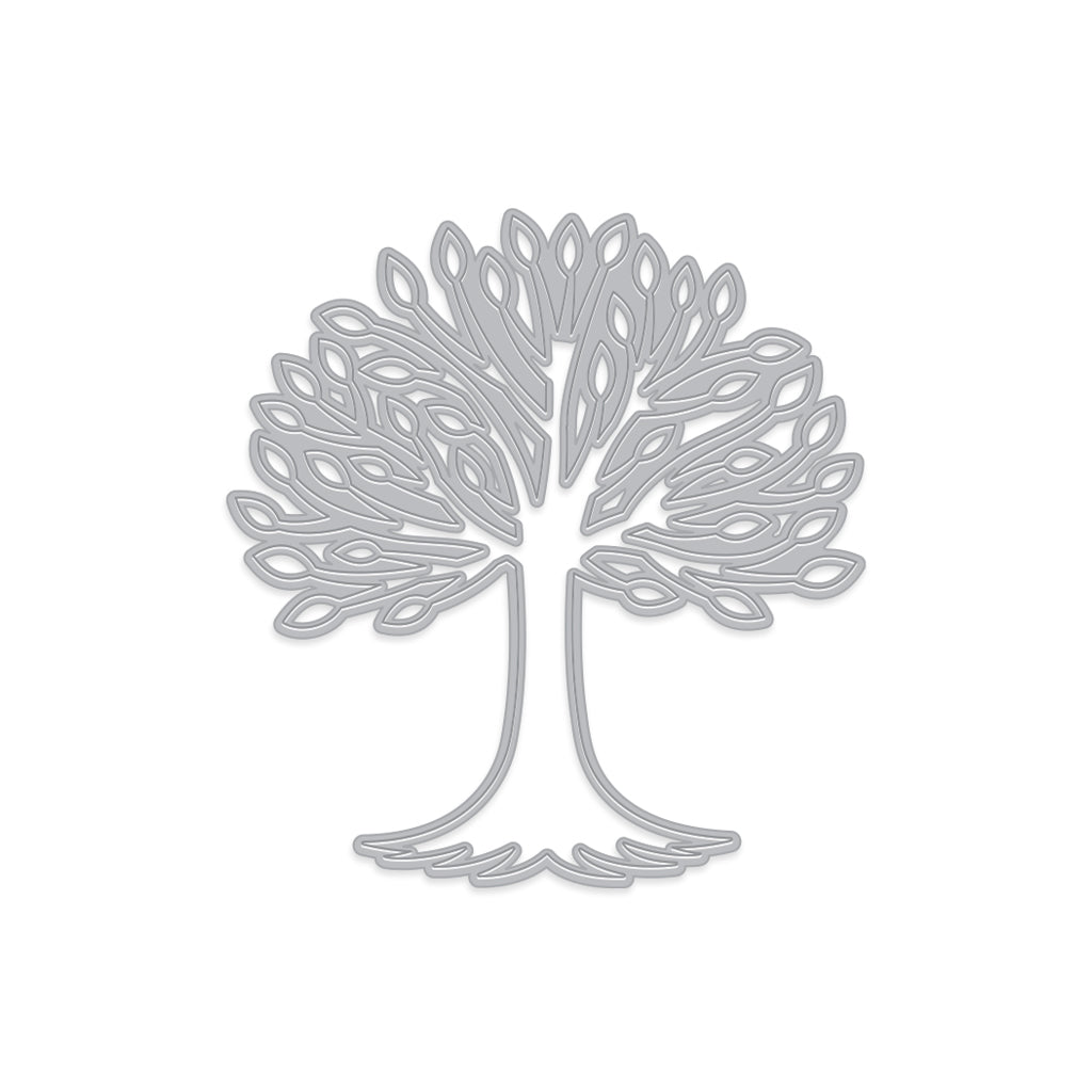 Matrice de découpe fantaisie arbre avec racines
