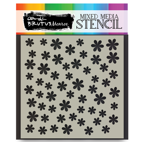 Mixed Media Stencil - Daisy*