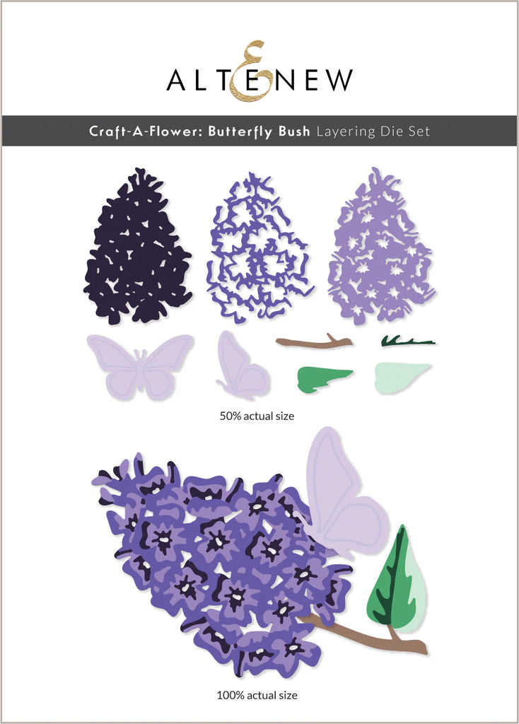 Craft-A-Flower : Ensemble de matrices de superposition de buisson aux papillons