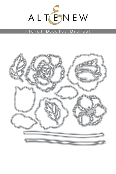 Floral Doodles Die Set – Bumbleberry Papercrafts Ltd
