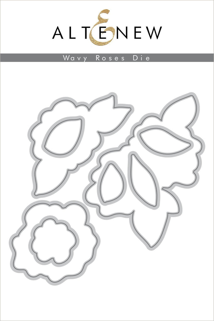 Ensemble de matrices de roses ondulées