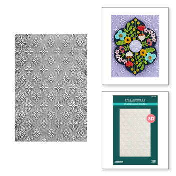 Dossier de gaufrage 3D Tile Reflection de la collection Floral Reflection
