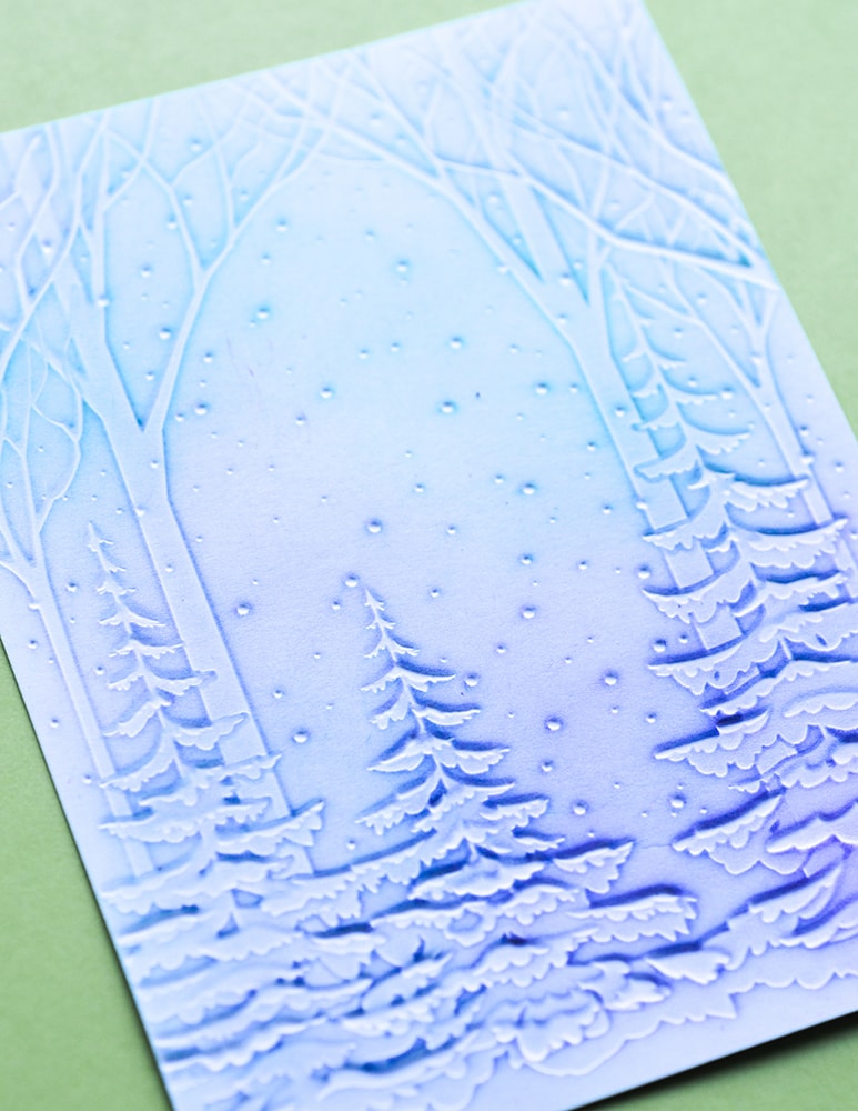 Dossier de gaufrage 3D Snowy Forest
