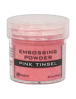 Poudre à embosser pour guirlandes roses