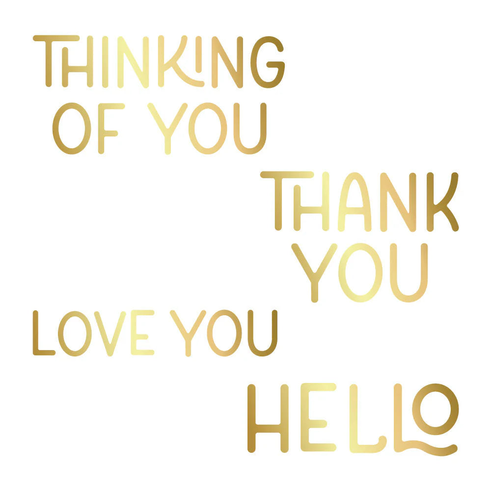 Fall Foliage Sentiments Hot Foil Plate | Honey Cuts - RETIRING