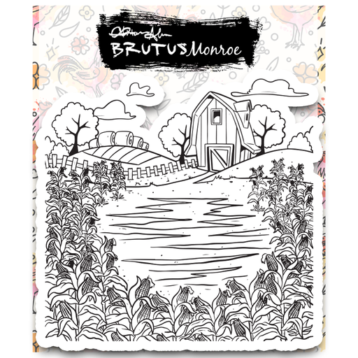 Timbre de fond des terres agricoles 6x6