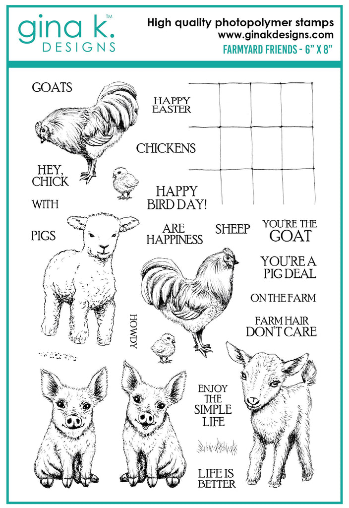 Ensemble de tampons Farmyard Friends