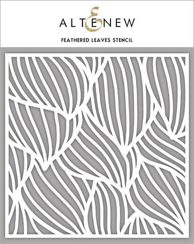 Pochoir de feuilles à plumes