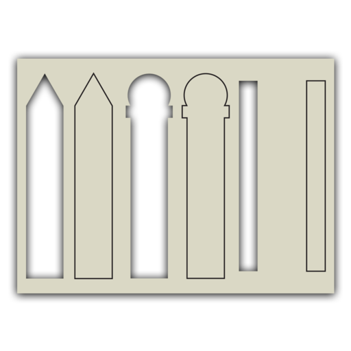 Mini Layering Stencil - Fence Builder*