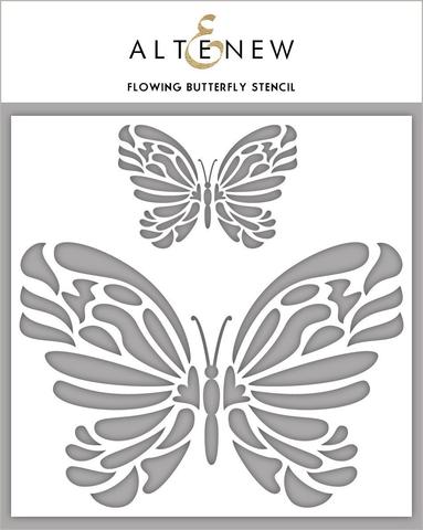 Pochoir papillon fluide