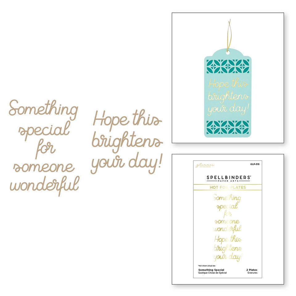 Something Special Glimmer Hot Foil Plate from the Inspired Basics Collection