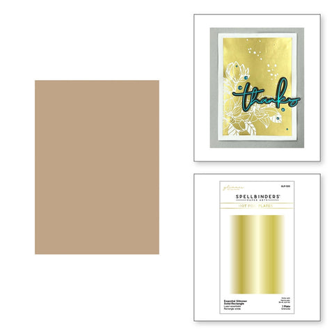 Assiette en aluminium chaud rectangulaire solide Glimmer Essential Glimmer